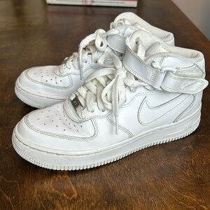Nike White High-Top Sneakers